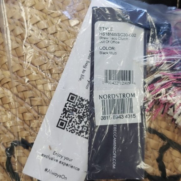 Rebecca Minkoff Straw Taco Clutch-Out Of Office - Picture 7 of 7